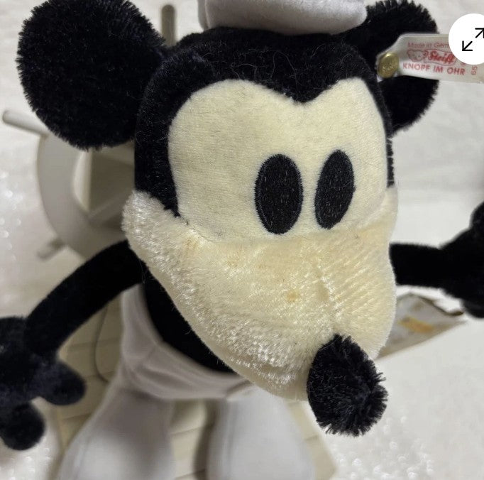 Steiff Ltd Ed. Collectible Mickey Mouse by Walt Disney Steamboat Willie 651472 image 4