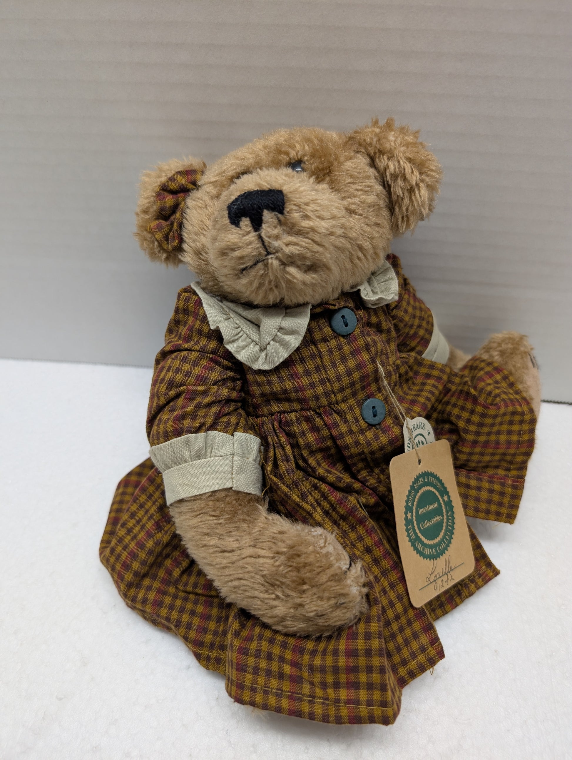 Boyds Bear Plush Louella Plaid  91242 image 5