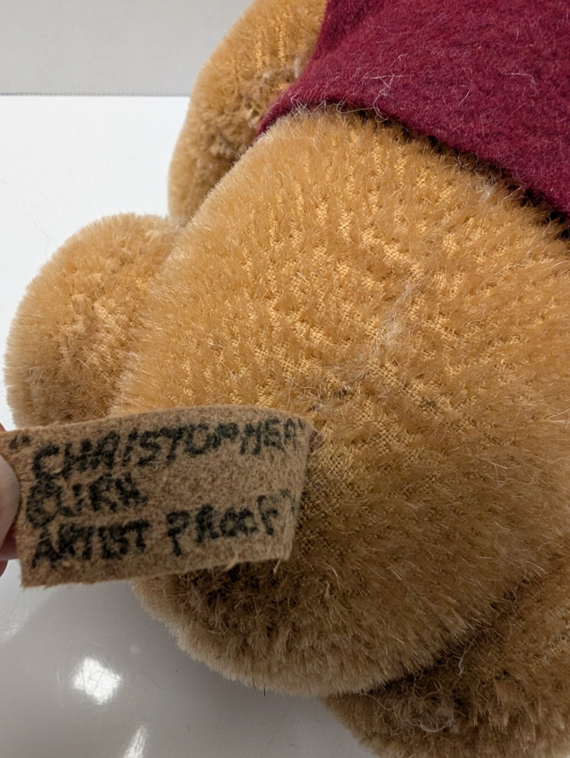 Artist Bear by Jay Hadly "Christopher" Pooh Artist Proof 1995 image 7