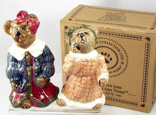 Boyds Accessories Bearware Louella & Hedda  Salt & Pepper Shakers 390021 image 1