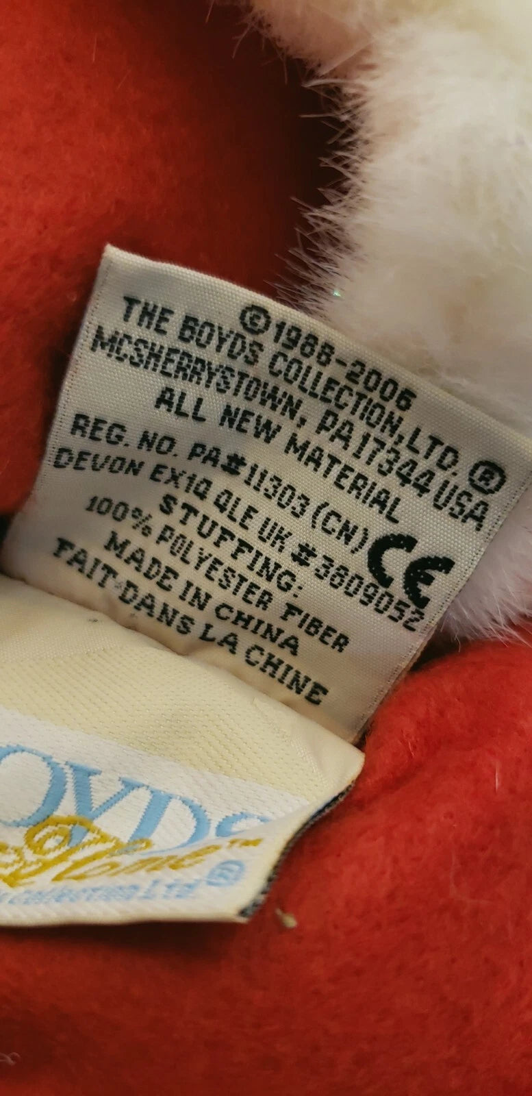 Boyds Bear Plush Kringlebeary's Hat w.Bear and Santa Hat  811782 image 5