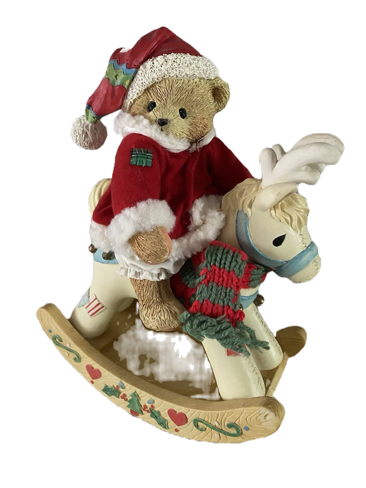 Cherished Teddies Rocking Reindeer and Santa Musical 629618 image 0