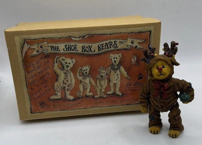 Boyds Shoebox Bears - 4.5" Rudy Reinbeary 3246 image 3