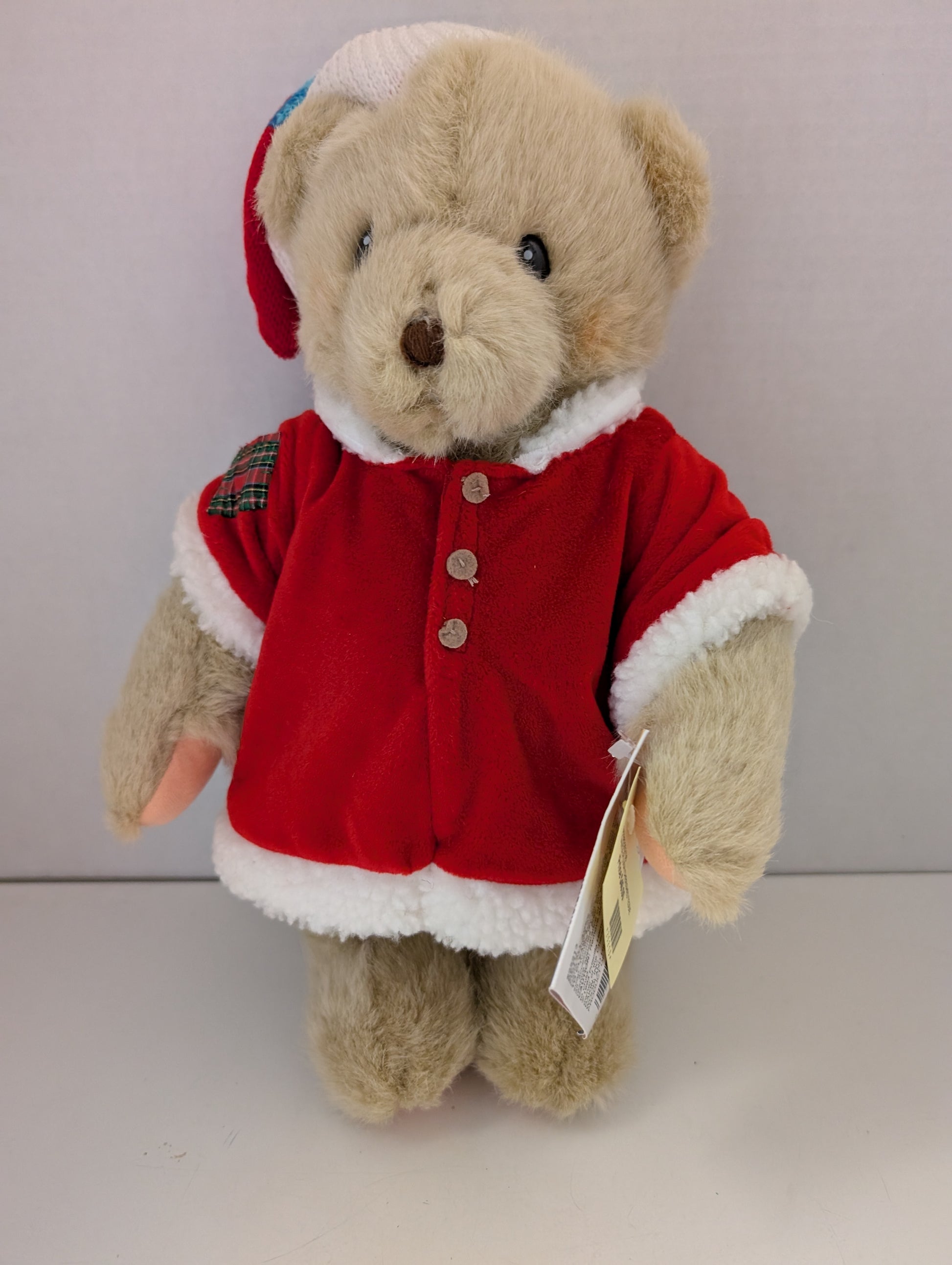 Cherished Teddies Bear Beth Santa Outfit w. Patches Dakin 14" image 6