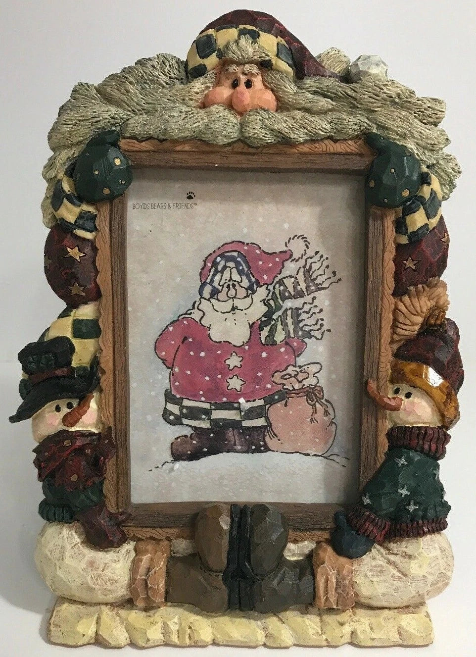 Boyds Frame Carver's Choice Santa's Frame Shop Frame 370300 image 0