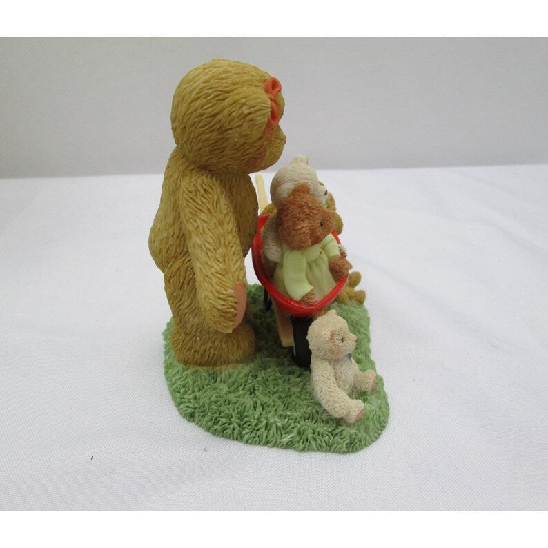 Cherished Teddies Figurine Ellie with Radio Flyer Wheelbarrow 107074 image 3