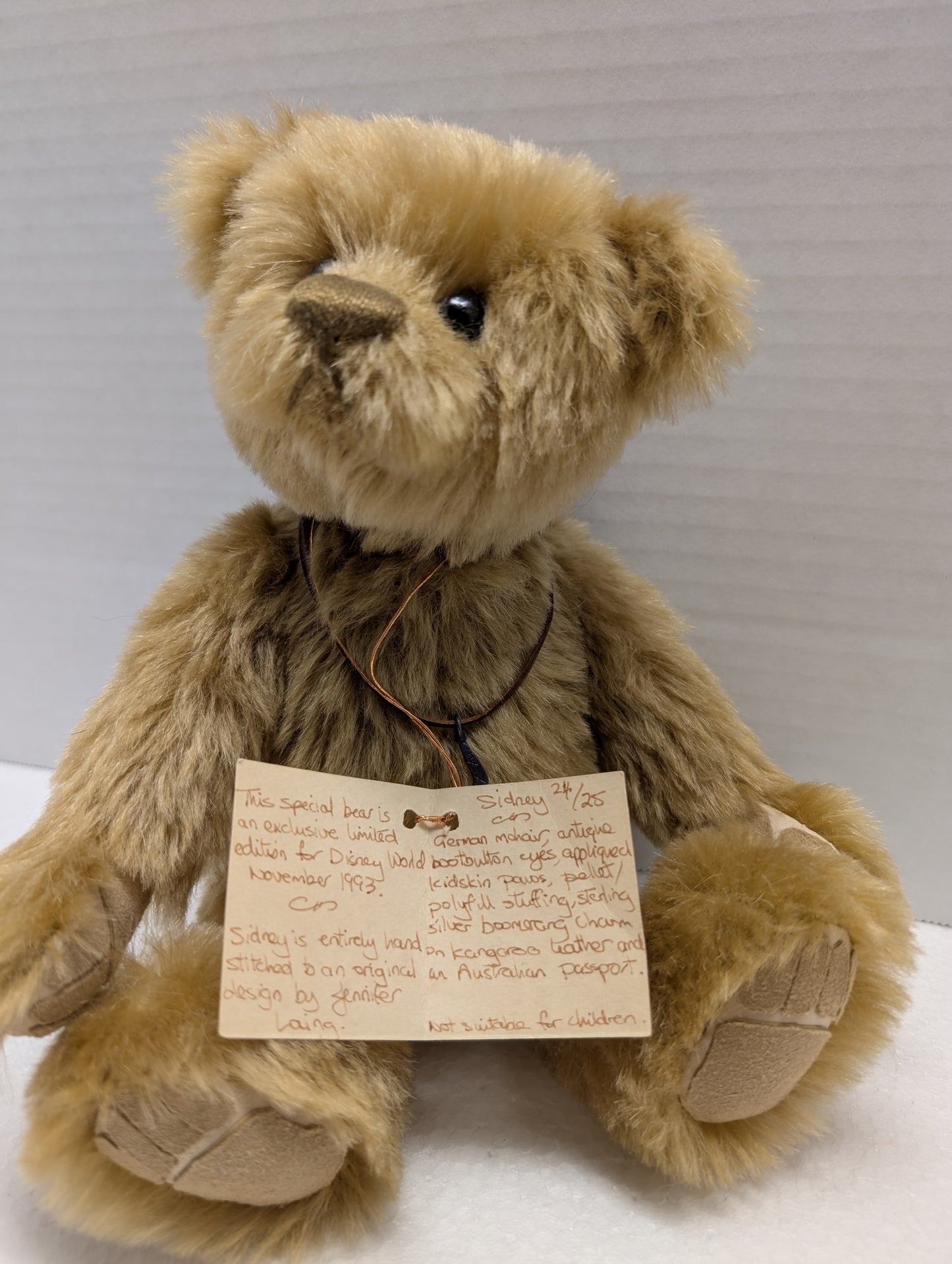 Artist Jennifer Laing  of Totally Bear  Handmade 12" Sidney image 3