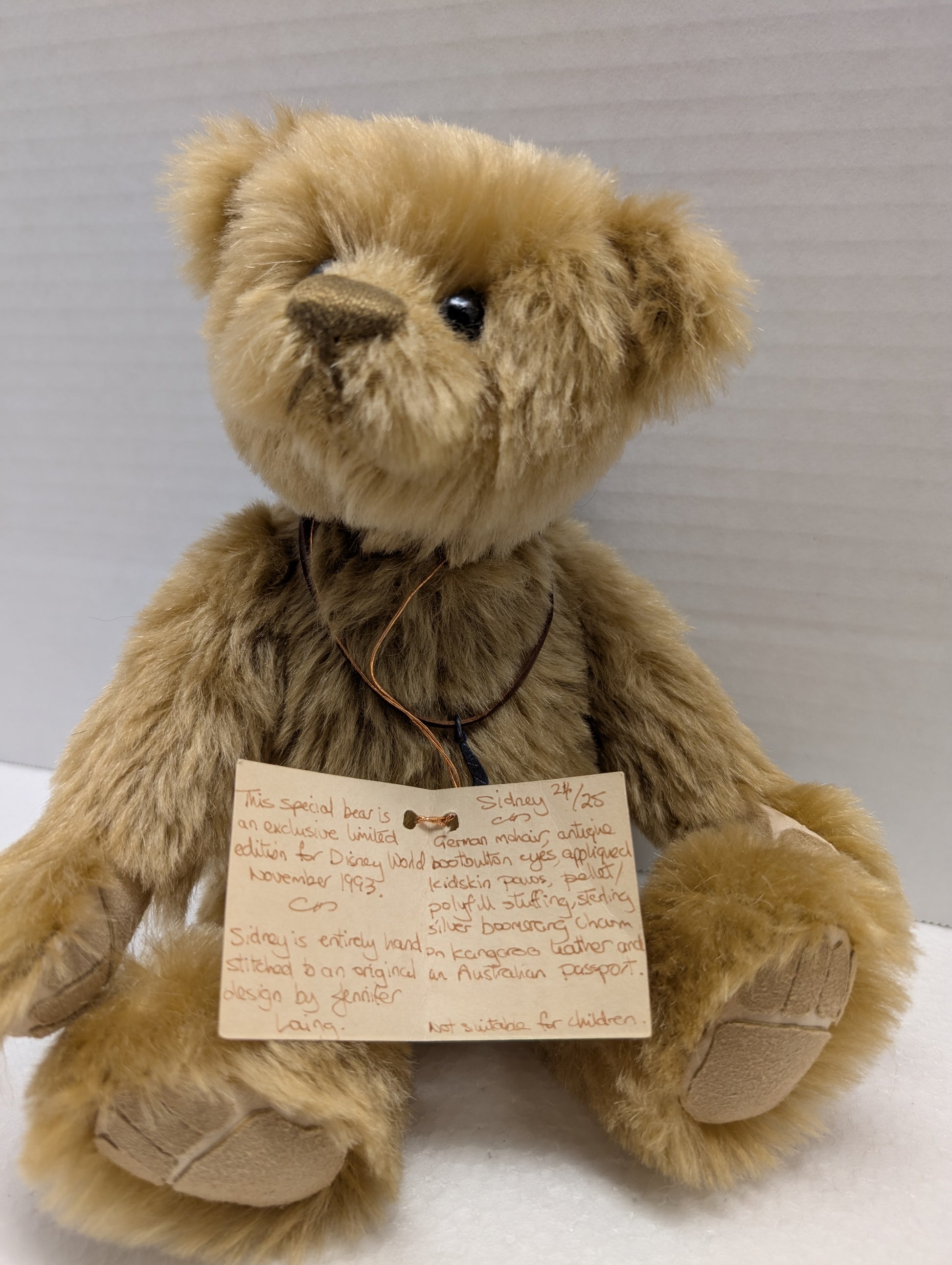 Artist Jennifer Laing  of Totally Bear  Handmade 12" Sidney image 3