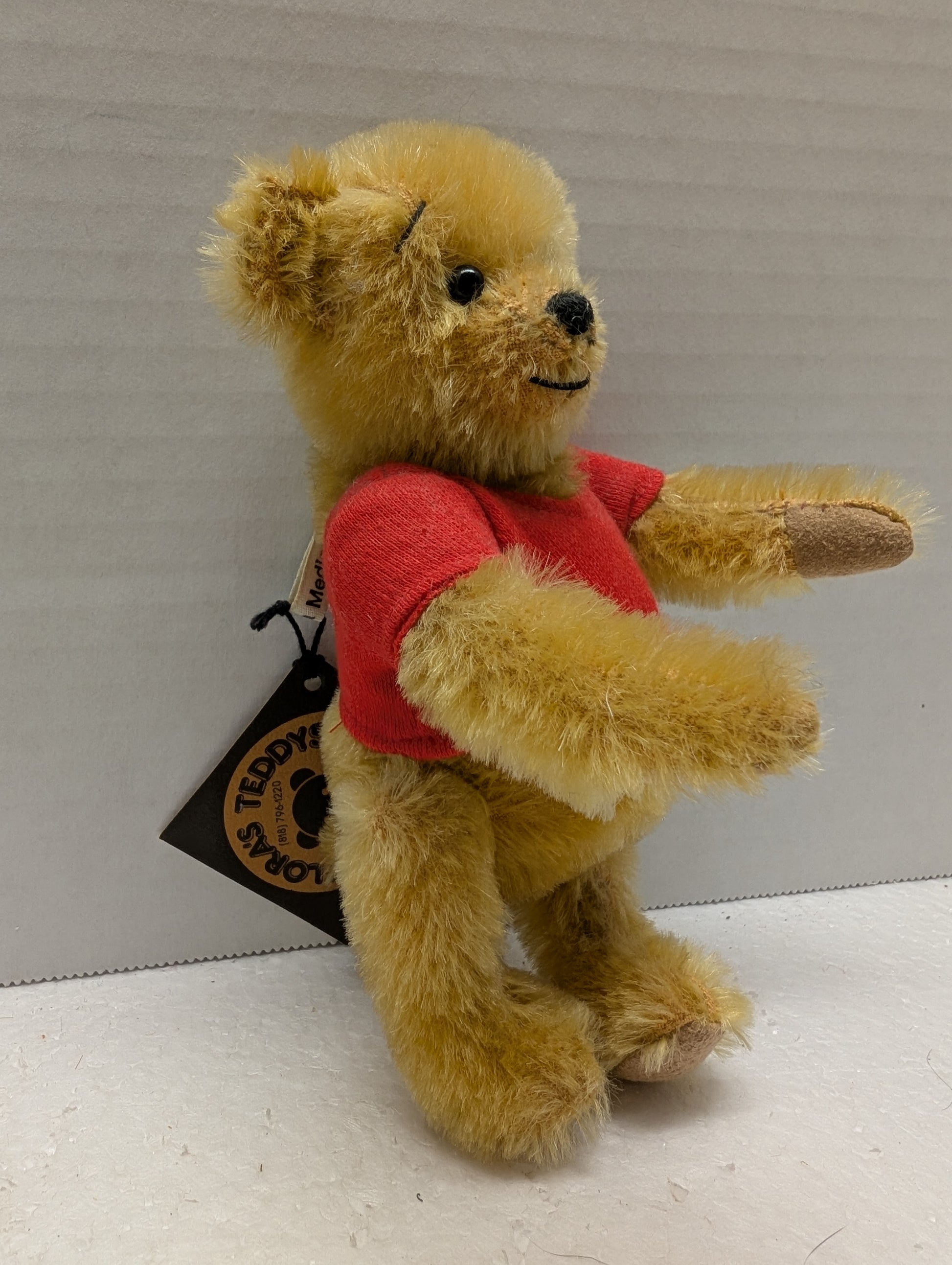 Pooh by Flora Mediate of Flora's Teddys. Mohair "Small Pooh" 6" image 1