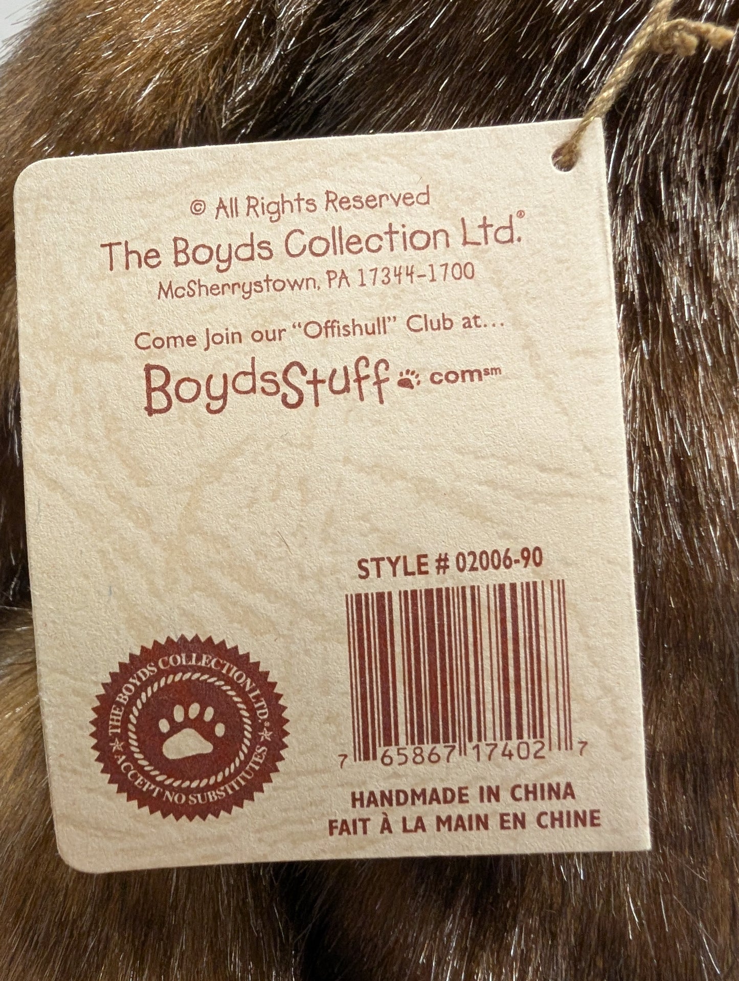Boyds Bear Plush  Bea Goodfriend Tipped 02006-90 image 7