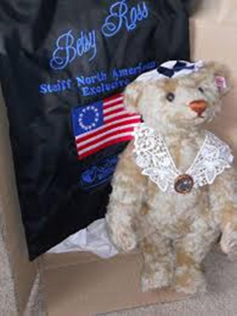 Steiff 2003 North American Exclusive 36cm Mohair Betsy Ross 666941 image 4