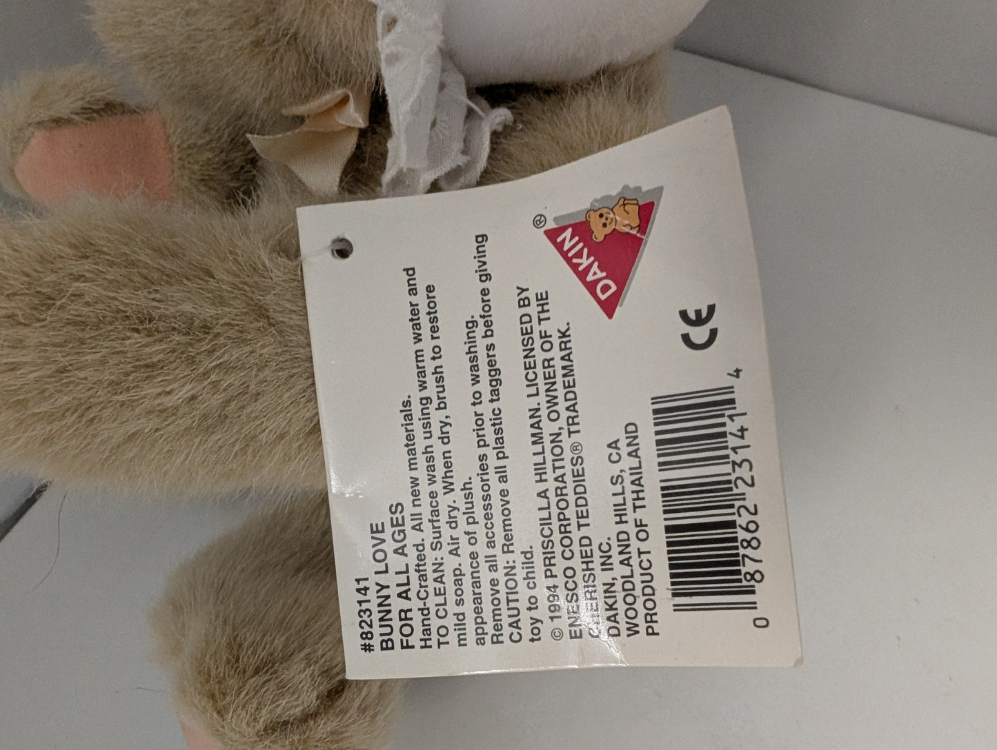 Cherished Teddies Bear Bunny Love Dakin 823141 12" image 4