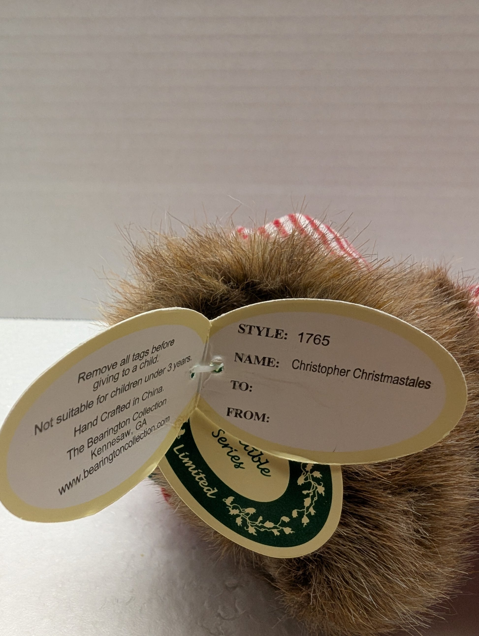 Bearington Bear Christopher Christmastales 1765 image 4