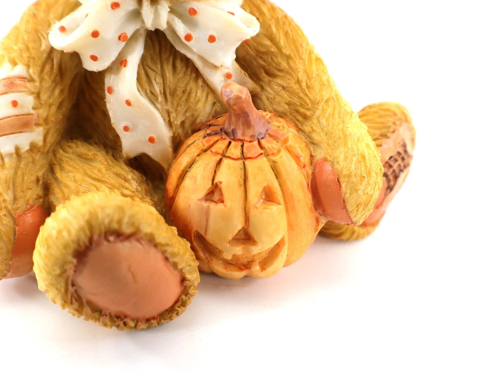 Cherished Teddies OSCAR ? OCTOBER #914843 Jack-o-Lantern Pumpkin image 4