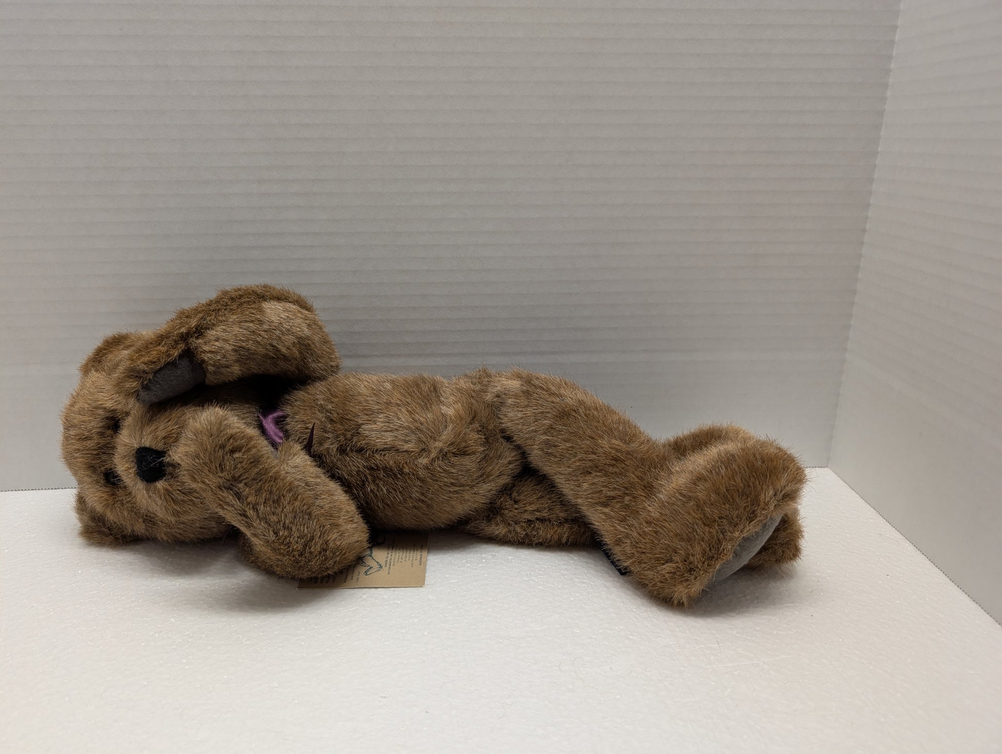 Boyds Bear Plush Travis B Bean with Burgundy Ribbon  5114-05 image 4