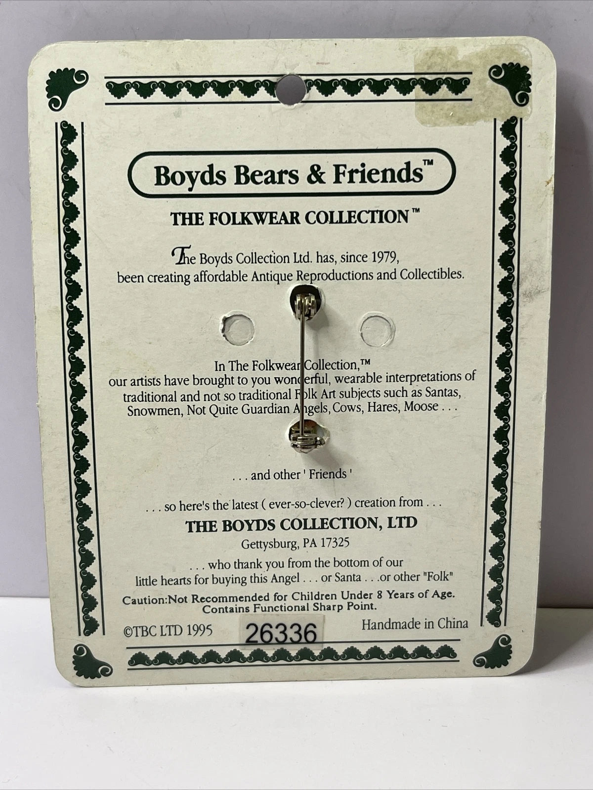 Boyds Pin Folkwear Snowbird Fly South 26336 image 1