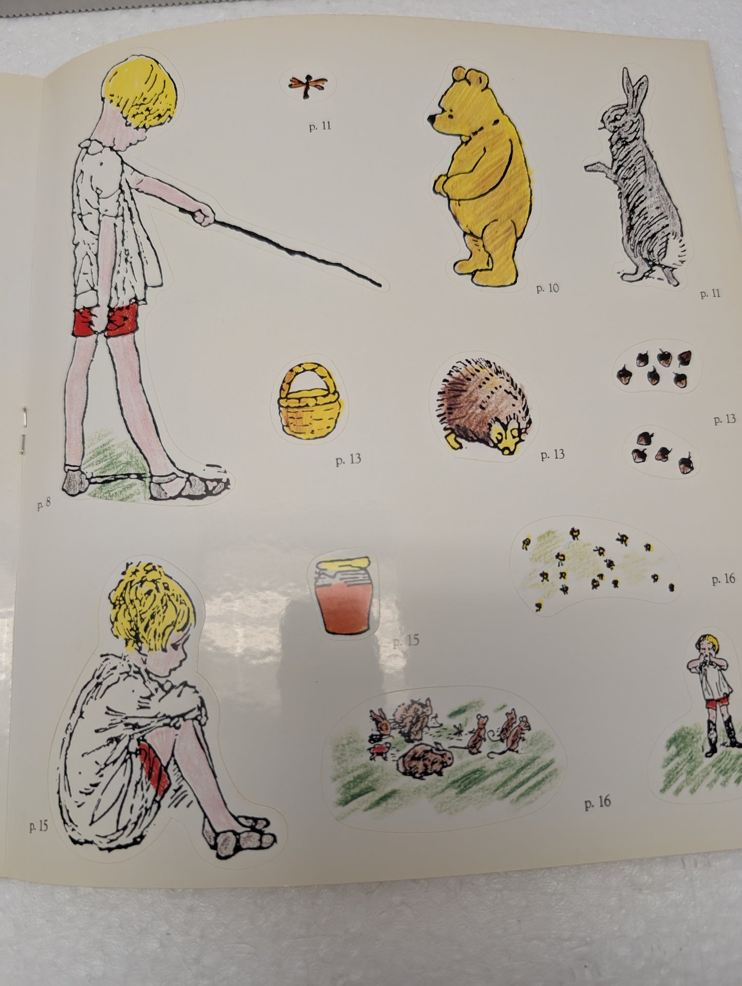 Book Winnie the Pooh's Adventures with Christopher Robin AA Milne Sticker Book image 2