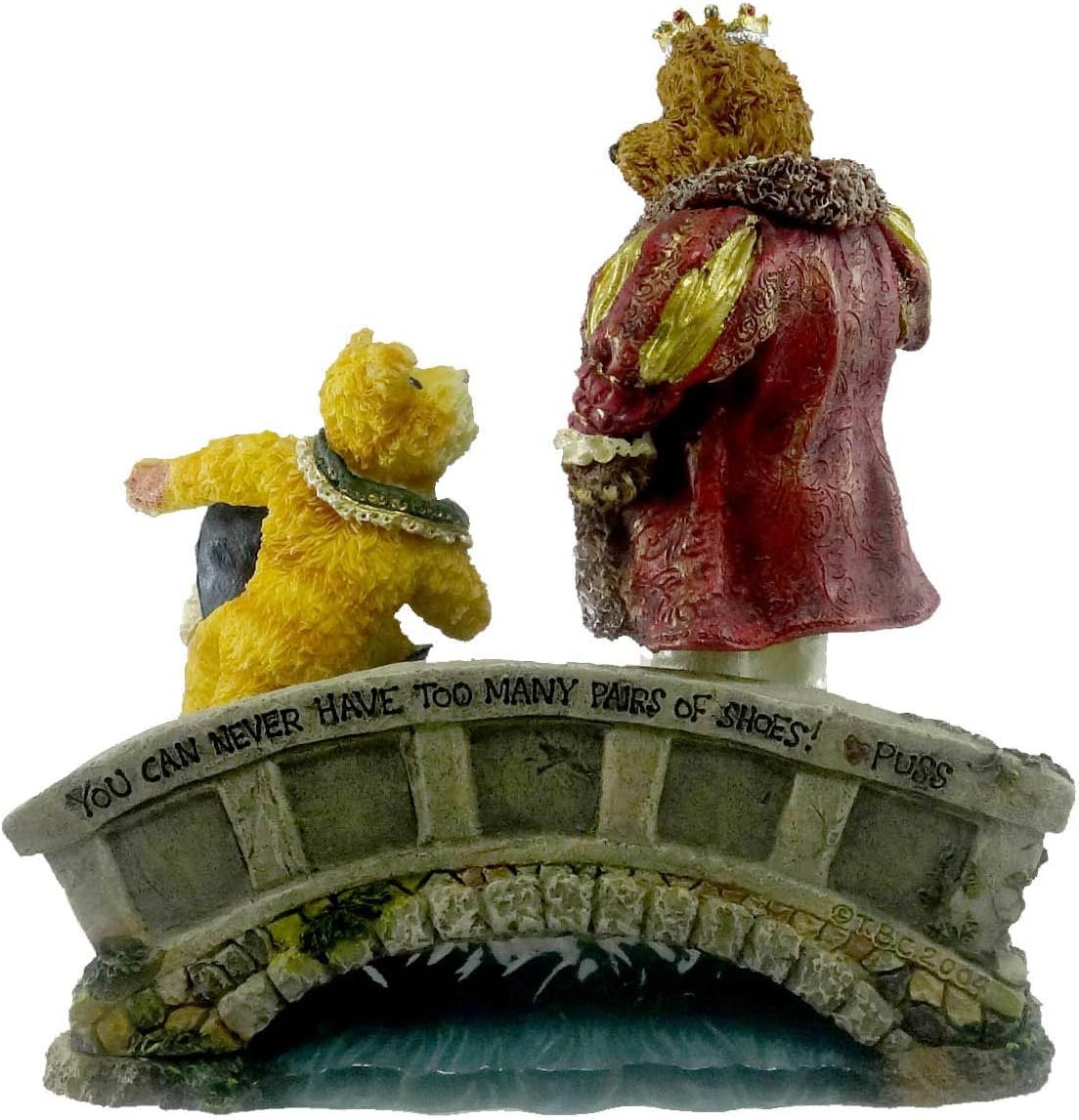 Boyds Bear Resin Puss N Boots w. his Majesty  Royal Encouter 2460 Fairy Tale image 1