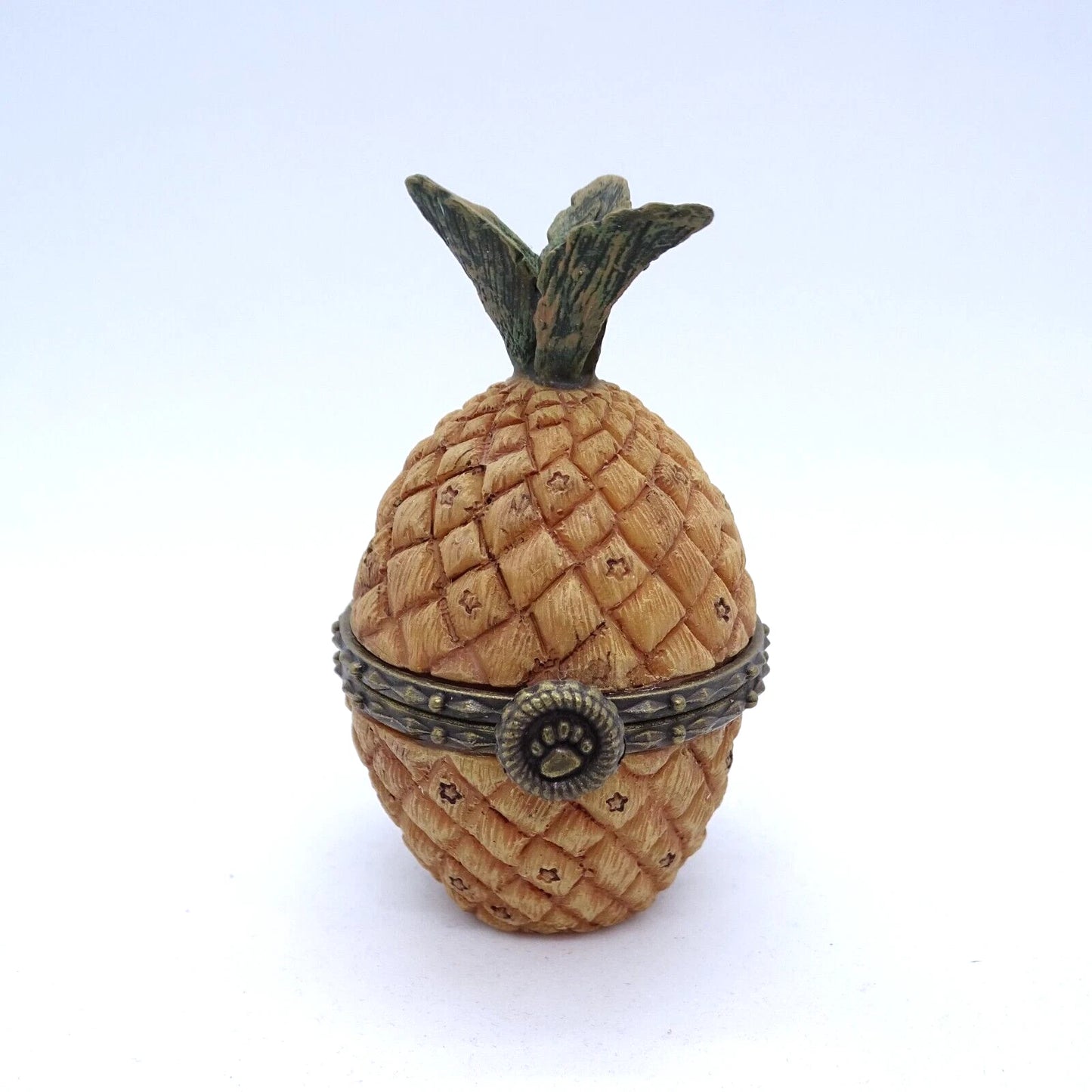 Boyds Treasure Box Virginia's Friends Welcome Pineapple w.Homer McNibble image 1
