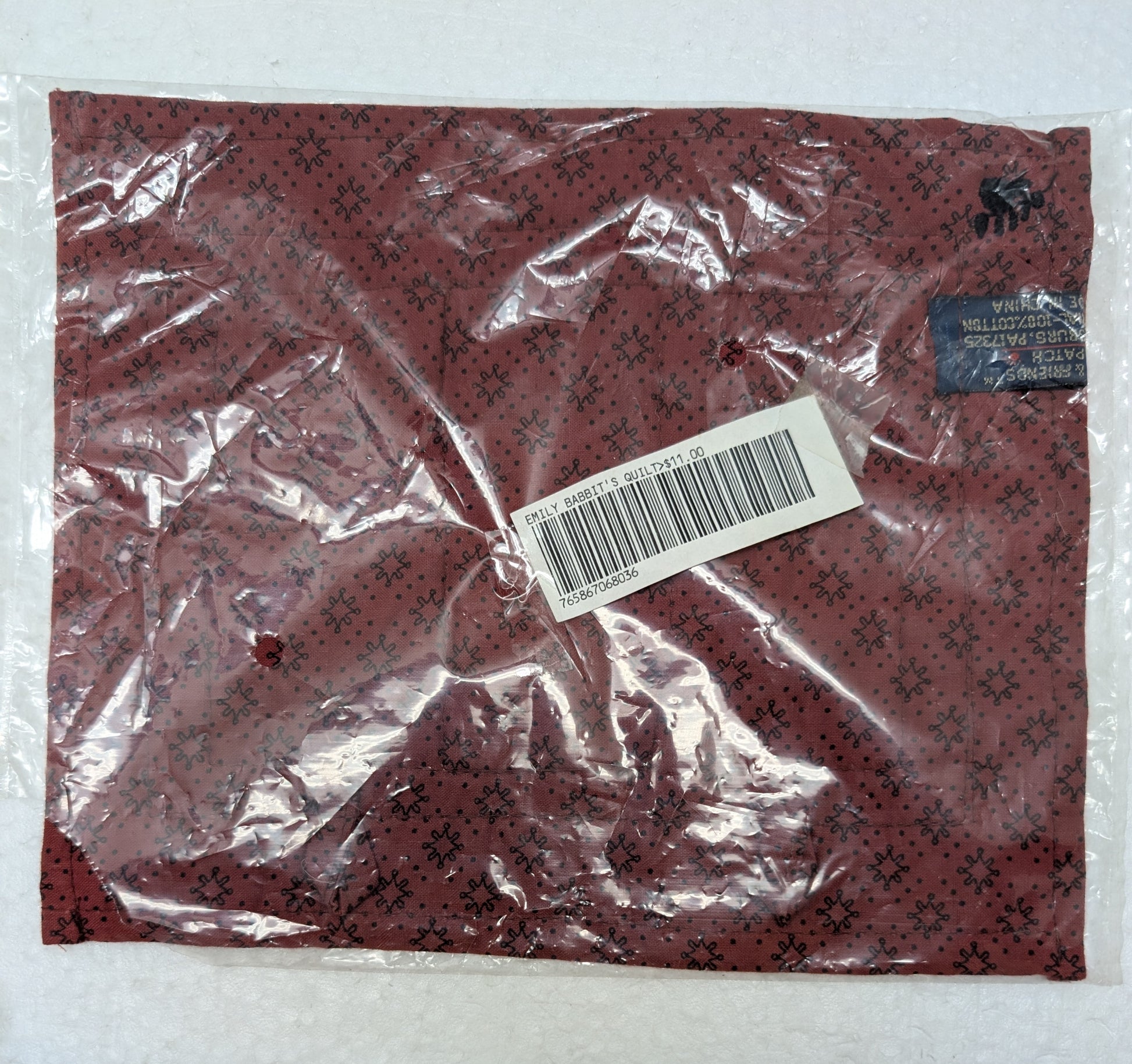 Boyds Accessory Quilt Emily Babbit's Quilt 6802 9" x 7.5" image 1