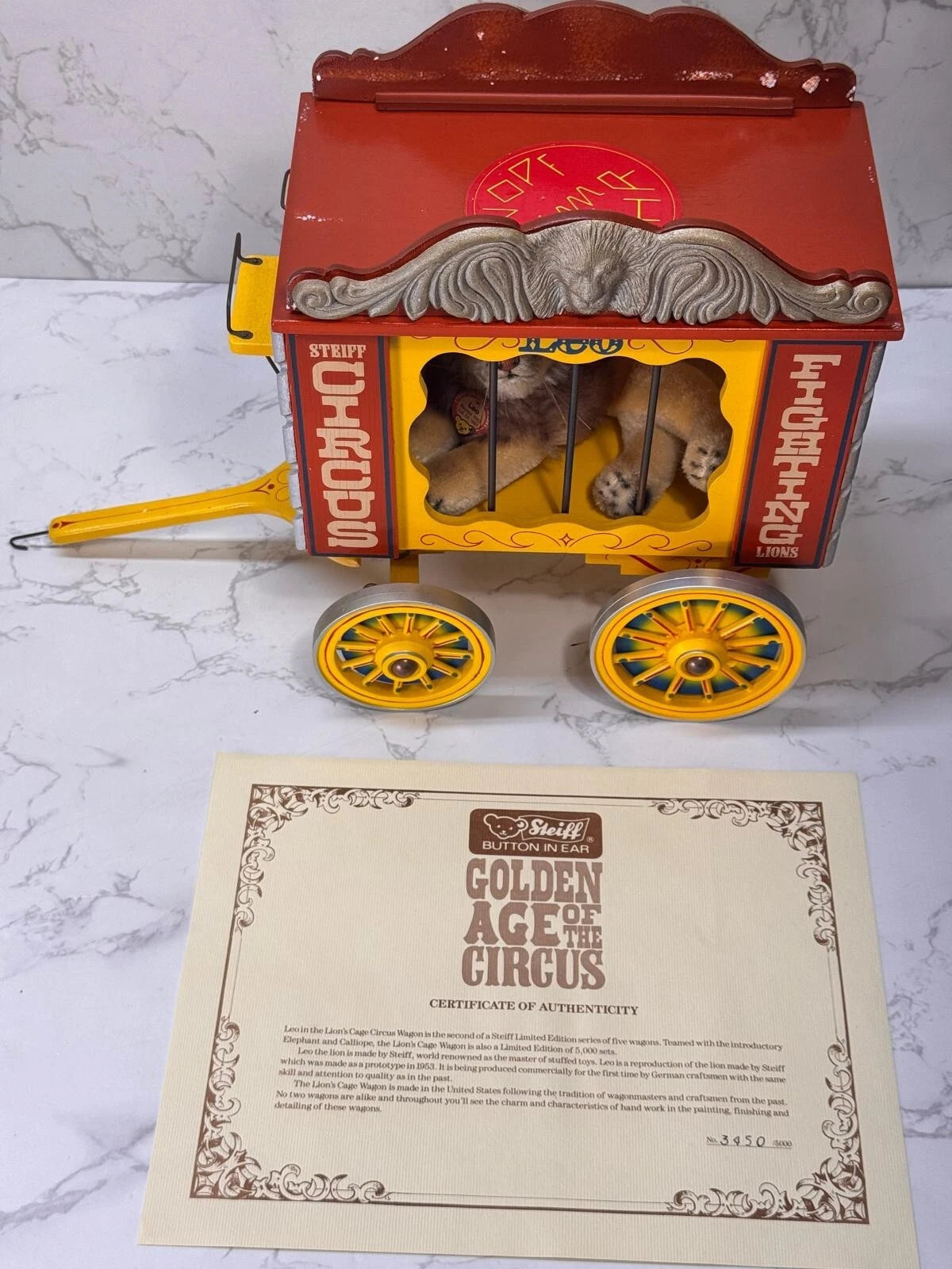 Steiff Leo Lion Circus Wagon 1989 image 4