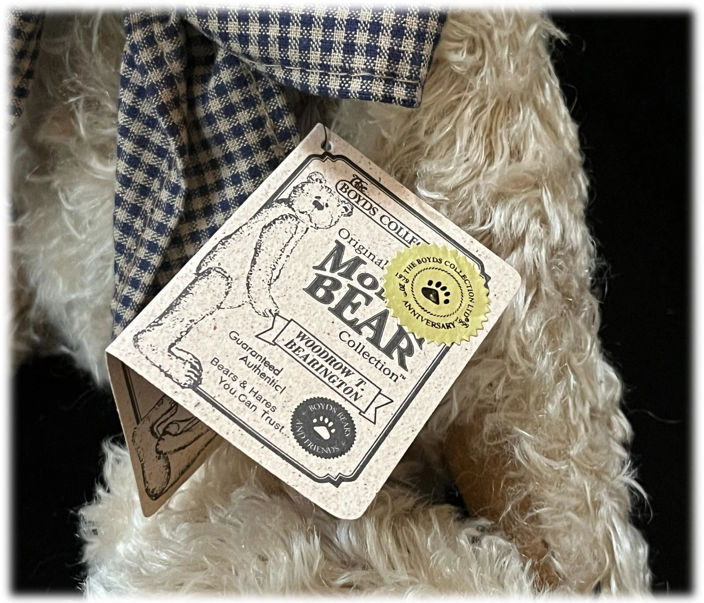 Boyds Mohair Woodrow T Bearington 12"  590041-03 image 6