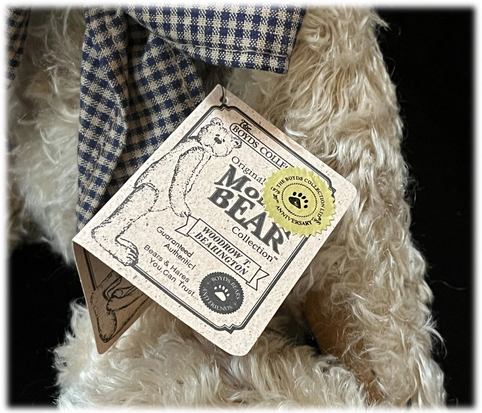 Boyds Mohair Woodrow T Bearington 12"  590041-03 image 6
