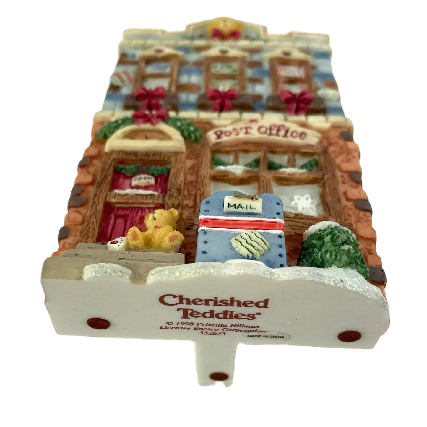 Cherished Teddies  Neighbearhood Winter Post Office  #352675 image 2