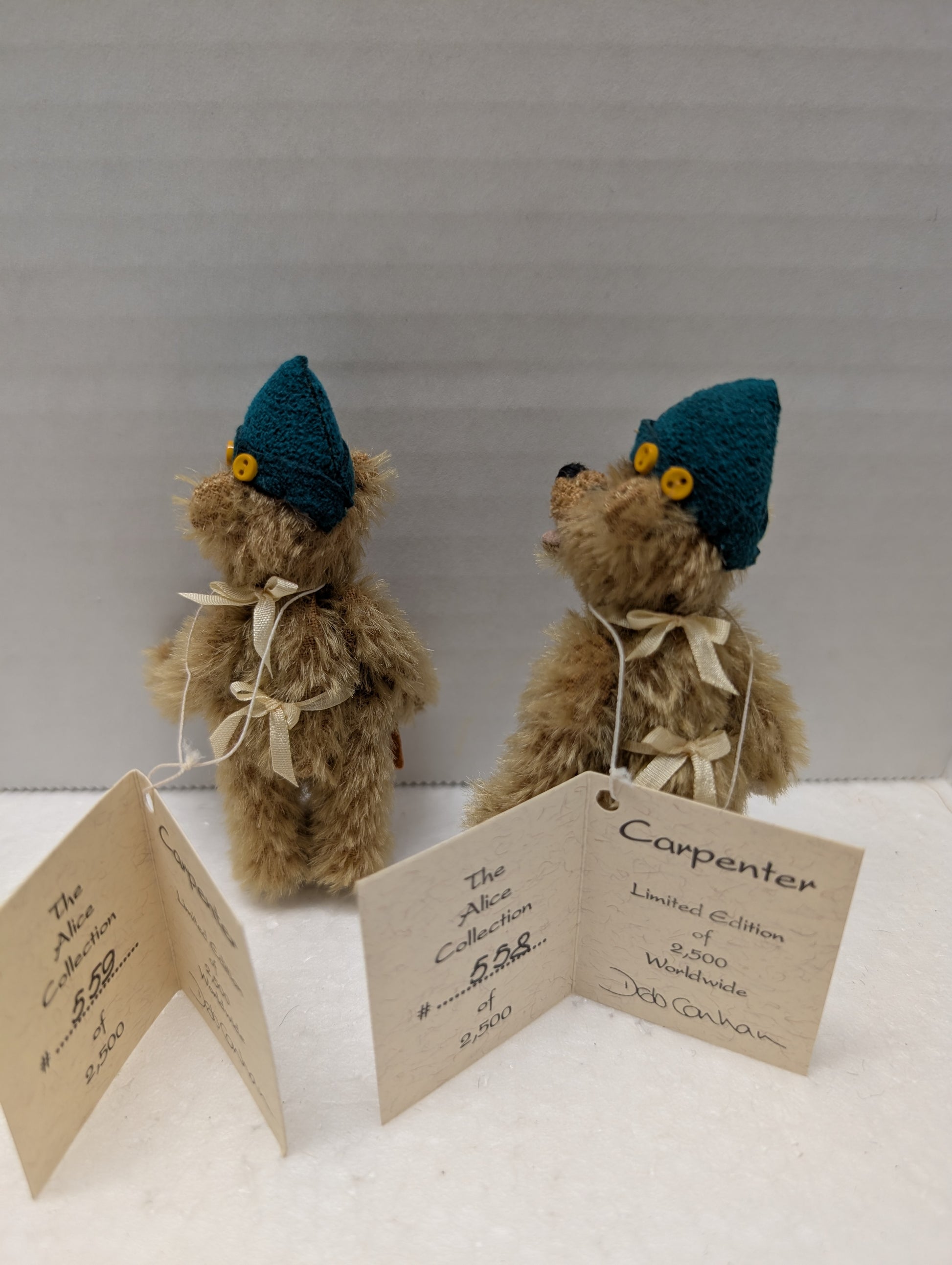 Deb Canham Miniature Bear Carpenter 311 From The Alice Collection Ltd Edition image 2