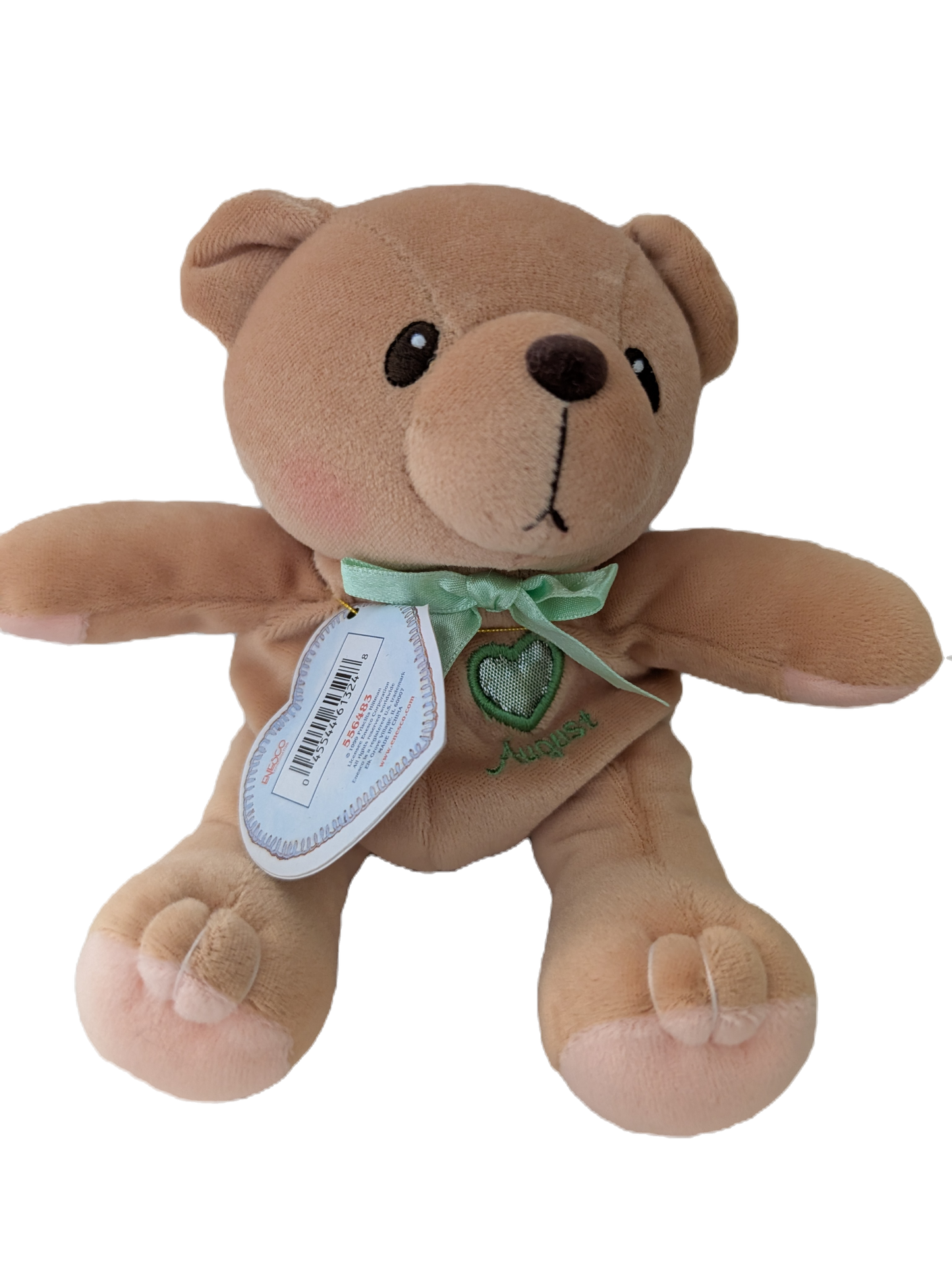Cherished Teddies Bear of the Month August 556483 Light Green image 0