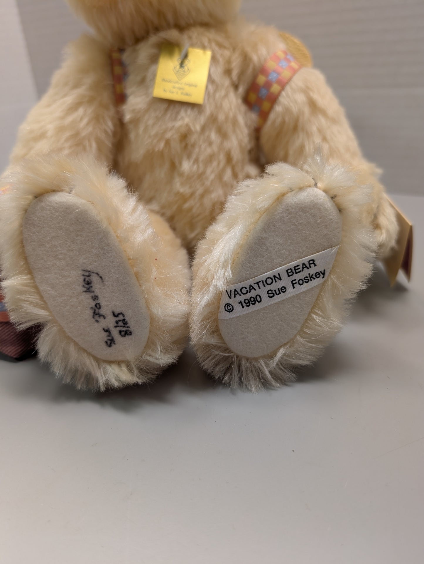 Artist Nostalgic Bear Vacation Bear 12 Backpack Bear by Sue& Randall Foskey image 4