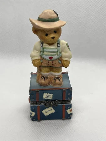 Cherished Teddies Germany Porcelain Hinged Box #441082 image 0