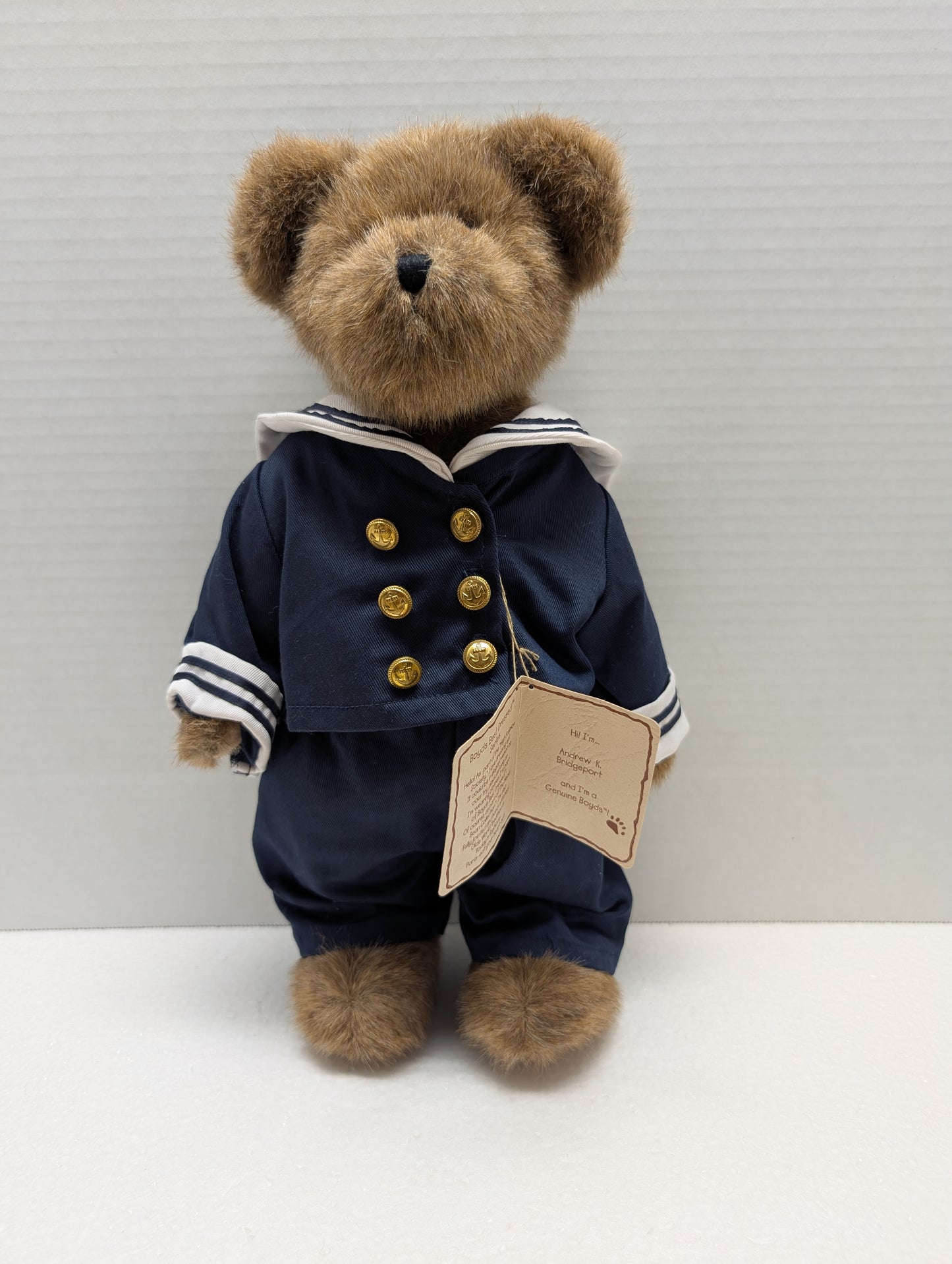 Boyds Bear Plush Andrew K Bridgeport  904381 image 0