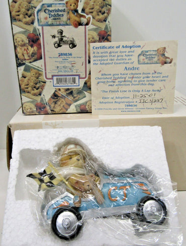 Cherished Teddies ANDRE The Finish Line Is Only A Lap Away Race Car 789836 image 2