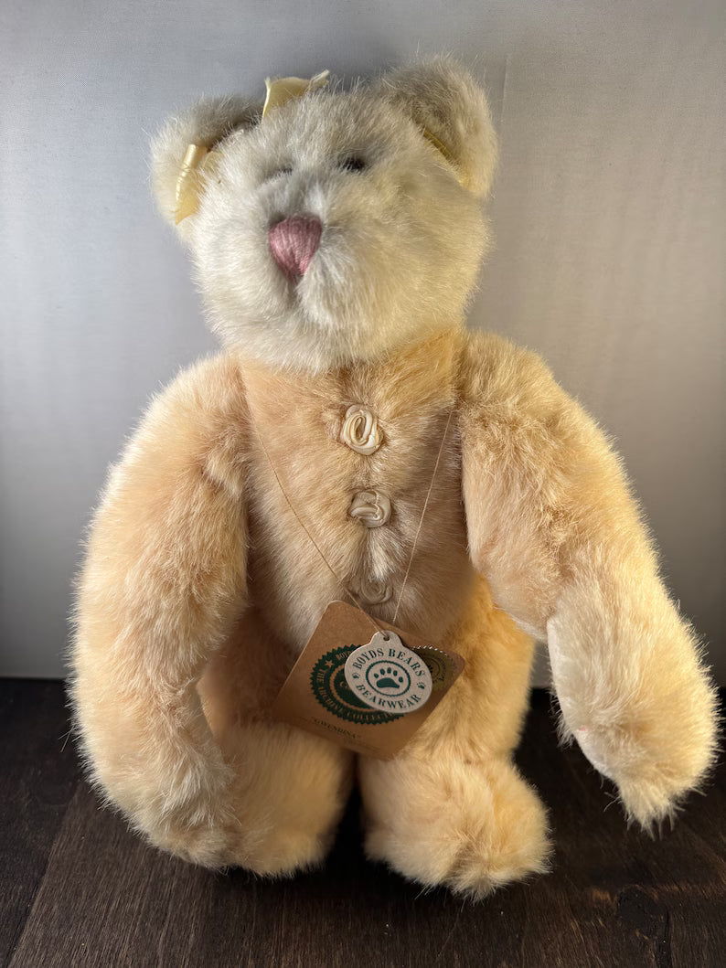 Boyds Bear Plush Gwendina Yellow with roses  91981-12 image 1