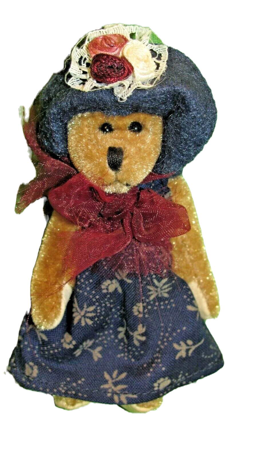 Boyds Miniature Tatum F Wuzzie Navy Dress & Hat 596001 image 2
