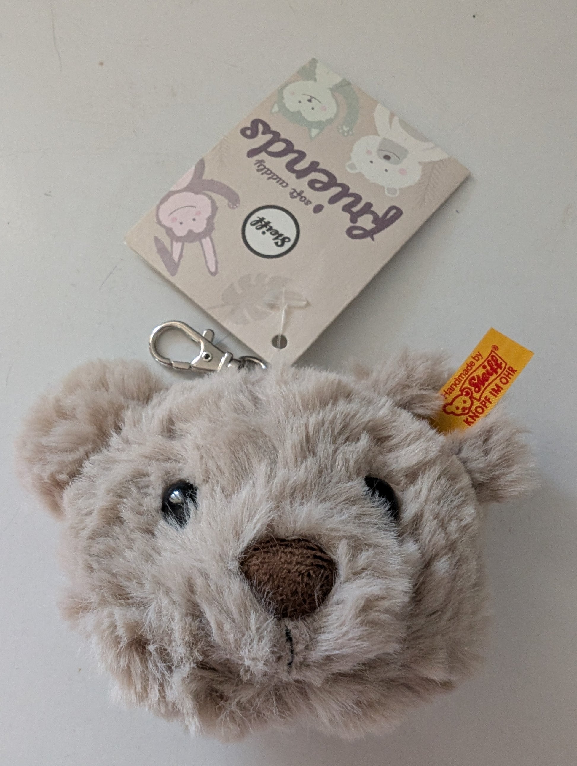 Steiff Keychain Plush Bear Beige 7 cm image 4