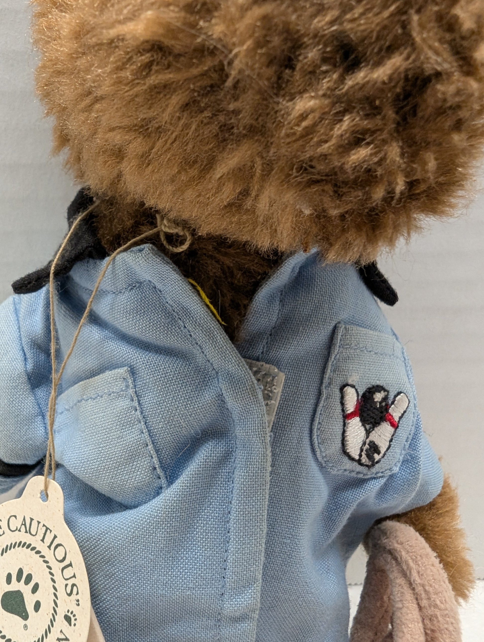Boyds Bear Plush  Barney Bowlsalot  Bowler with bag  903501 image 1