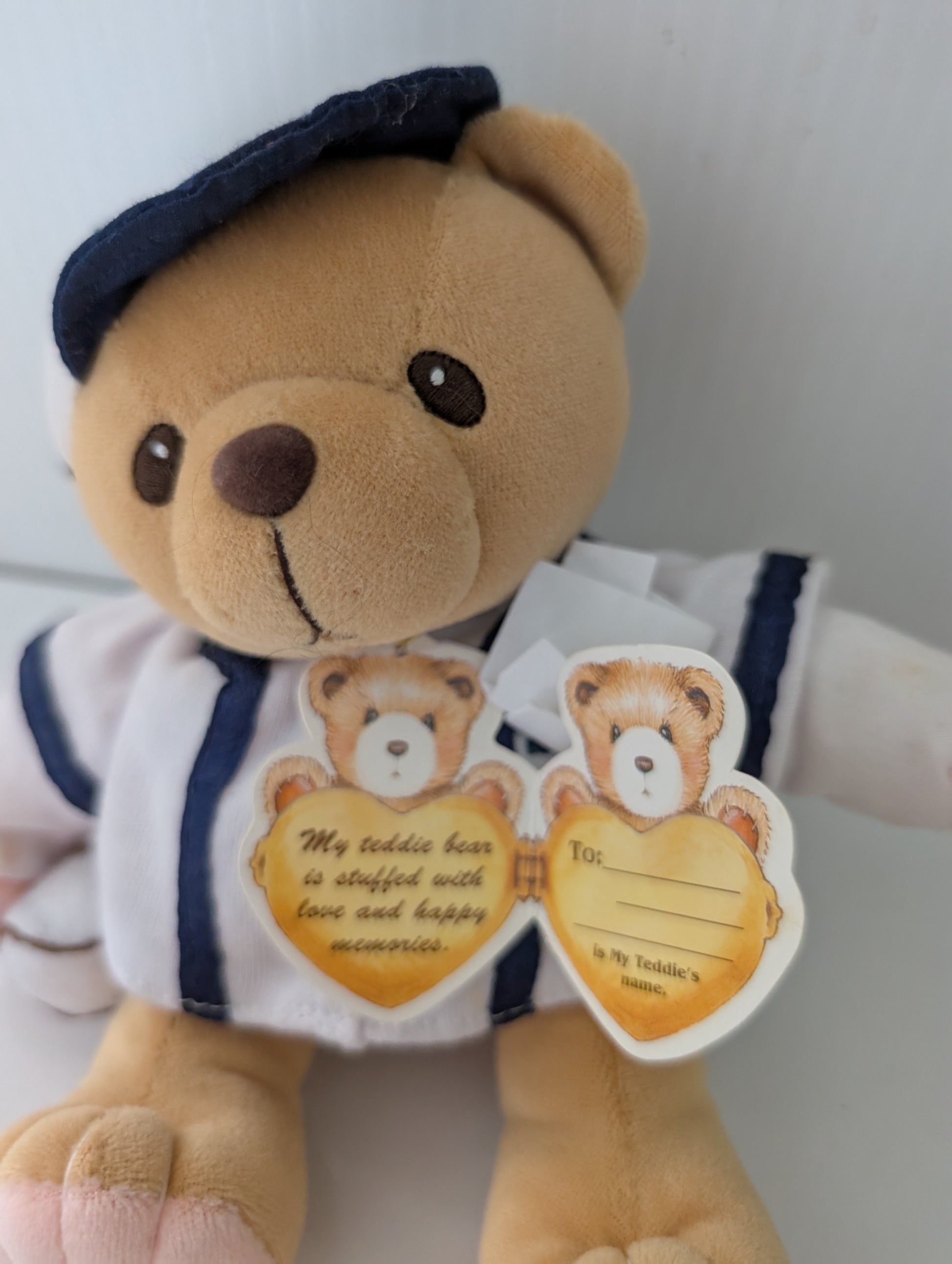 Cherished Teddies Bear Sports Plush Baseball 790257 image 3