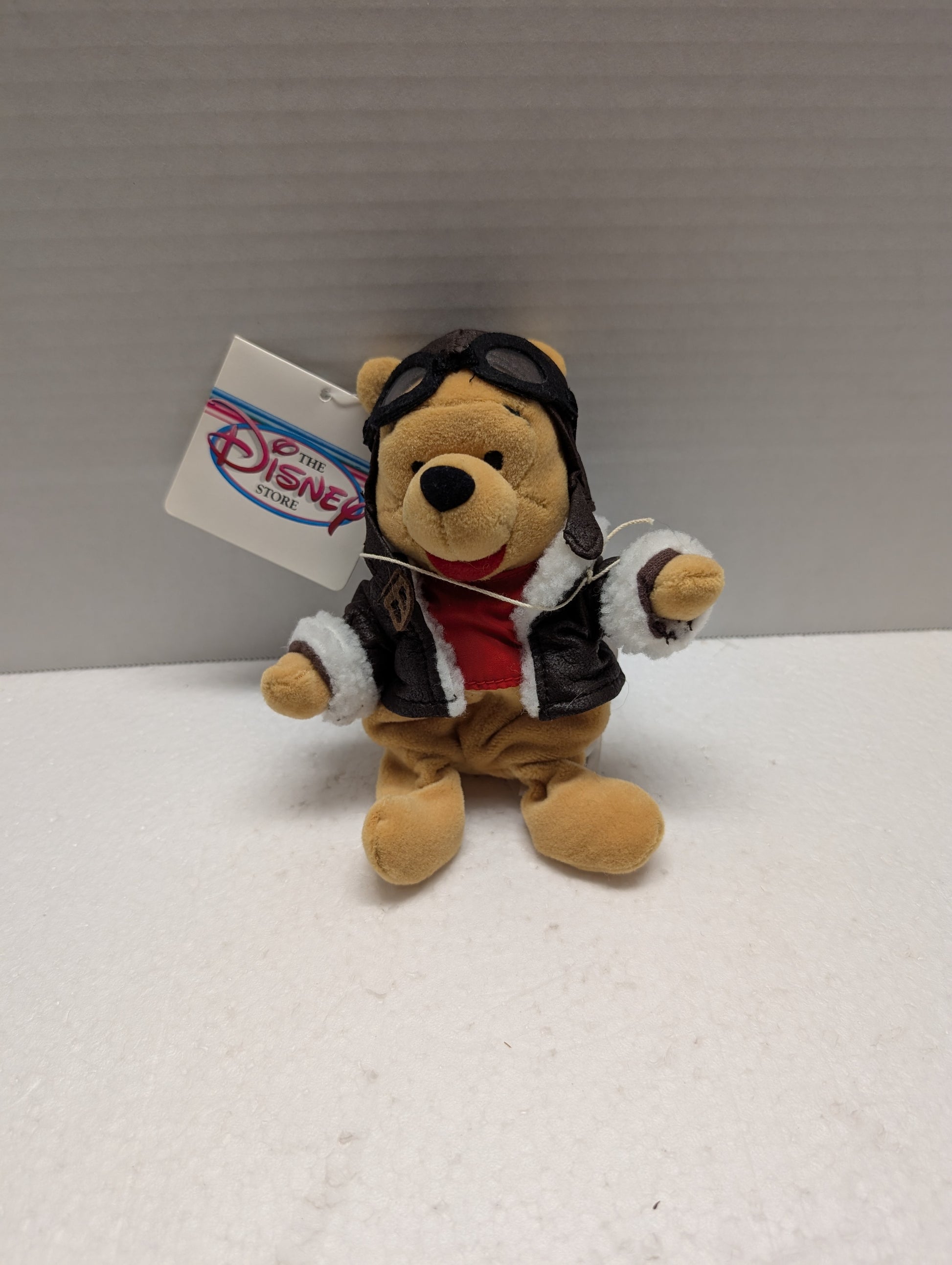 Disney Store Pilot Winnie the Pooh Mini Bean Bag 8" image 0