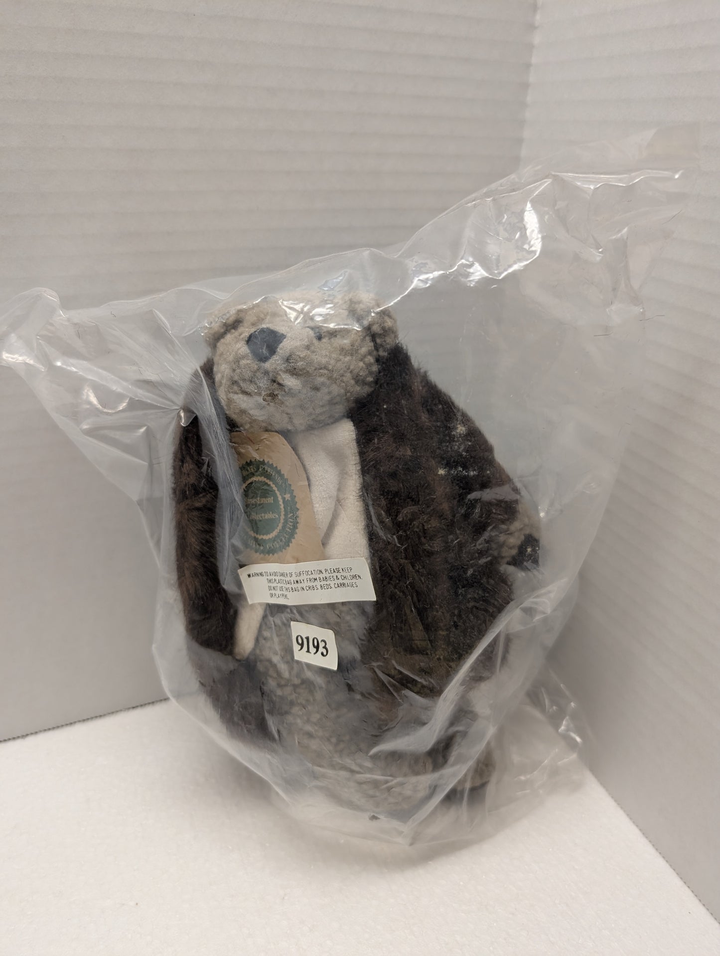 Boyds Bear Plush Skidoo with fur coat  1992 10"  9193 image 4