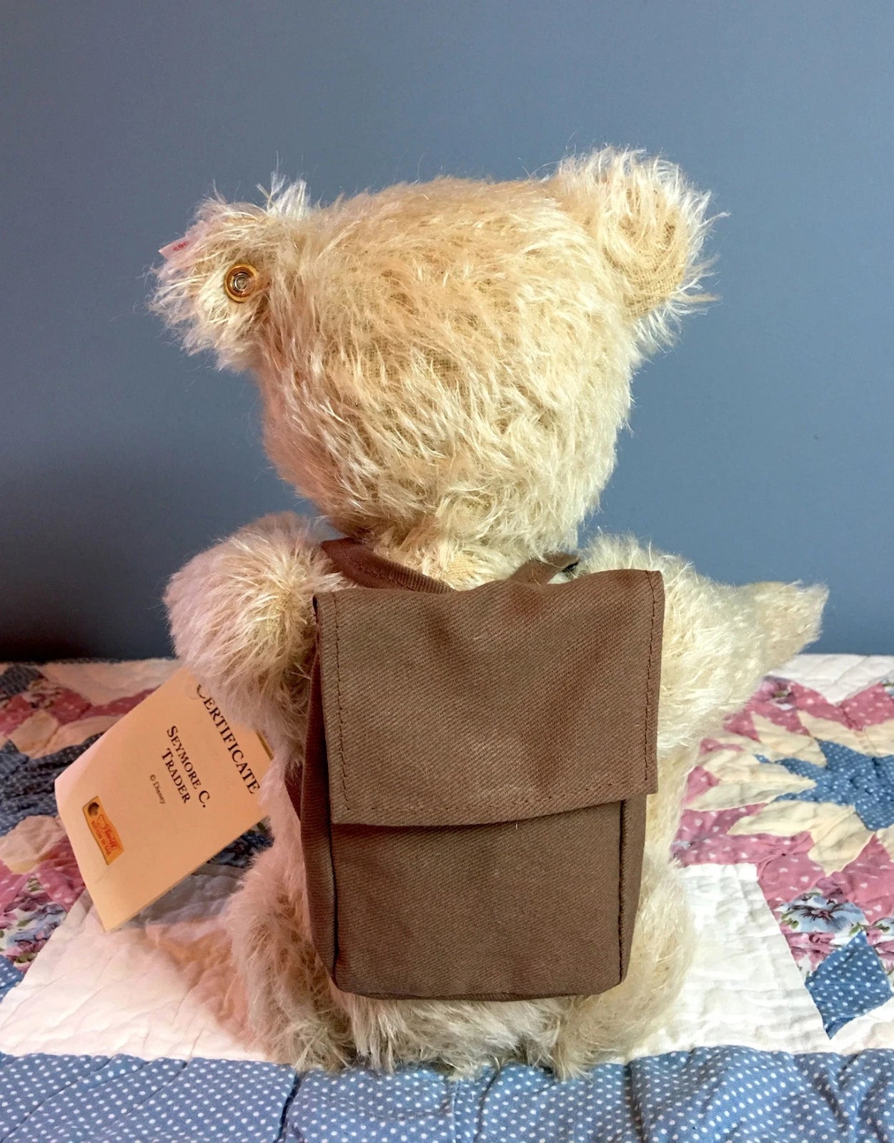 Steiff 2001 WDW Event Bear Seymore SeaTrader 680069  LE2000 Gray image 1