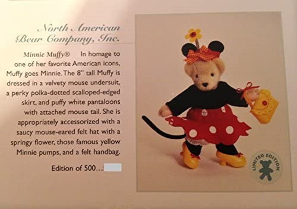 North American Muffy Minnie Mouse  2001Walt Disney  & Doll  Convention image 4