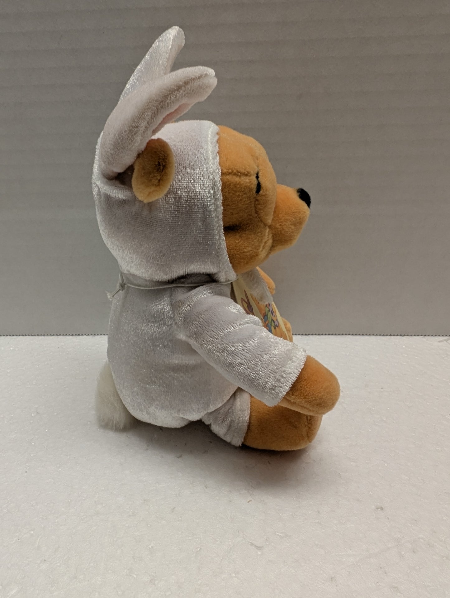 Disney Bean Bag Pooh Dressed in White Bunny Costume. image 2
