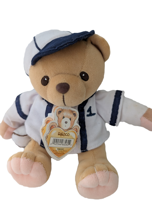 Cherished Teddies Bear Sports Plush Baseball 790257 image 0