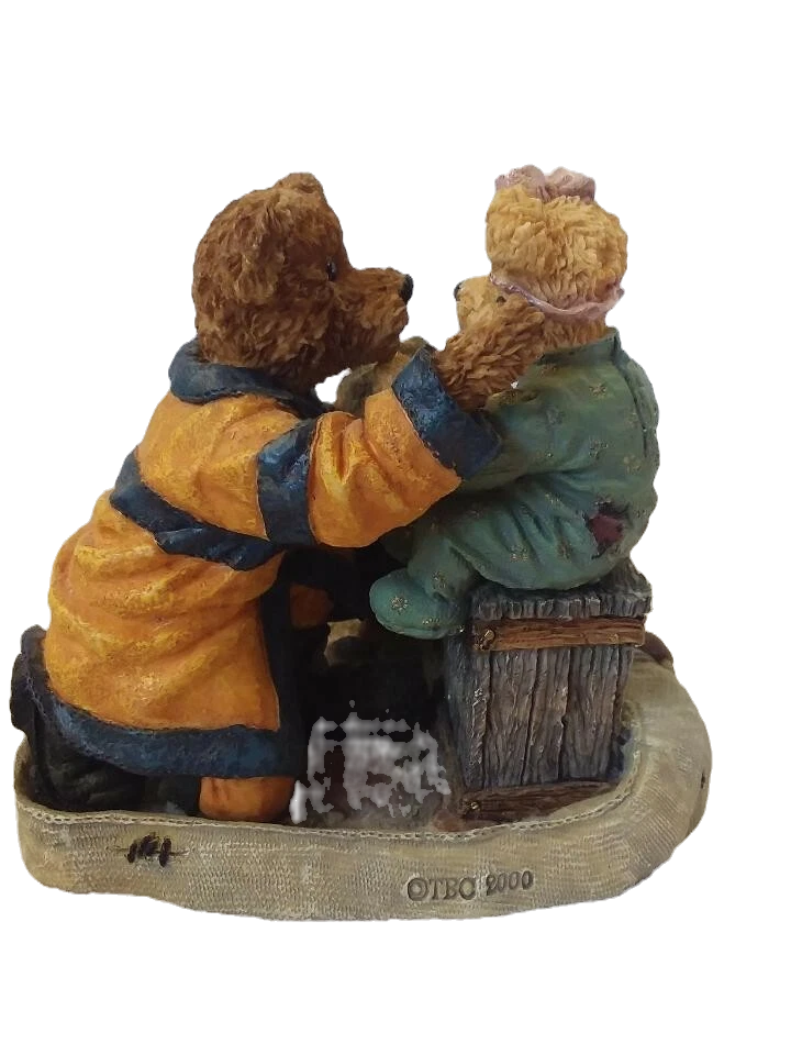 Boyds Bear Resin Chief Buckley with Jennifer To the Rescue #227751 image 1