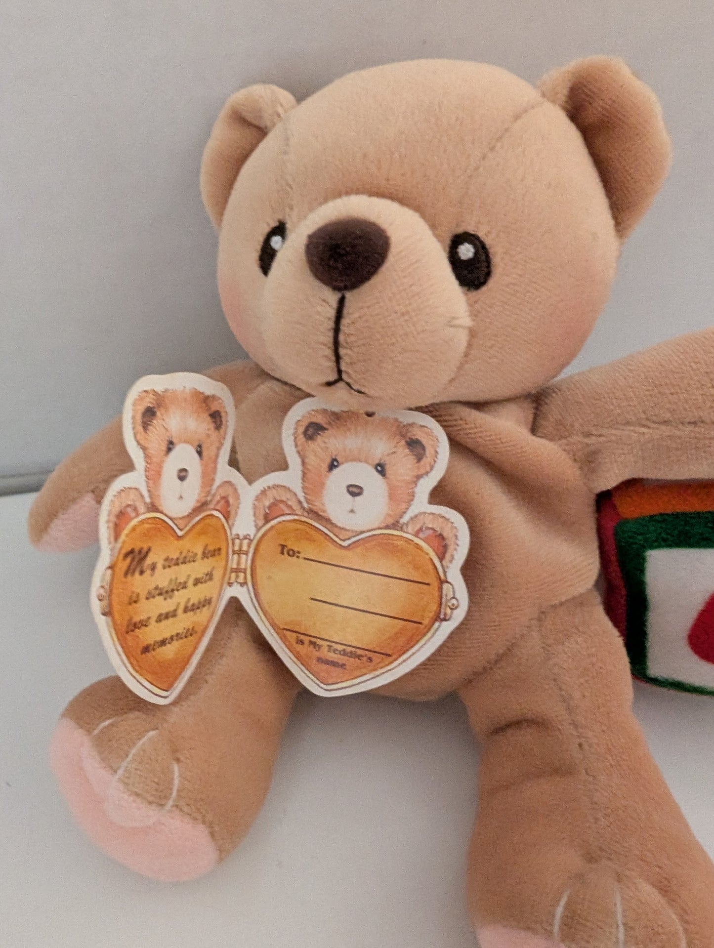 Cherished Teddies Bear Tug a Heart Teddies 790702 Teddy w. Block image 6