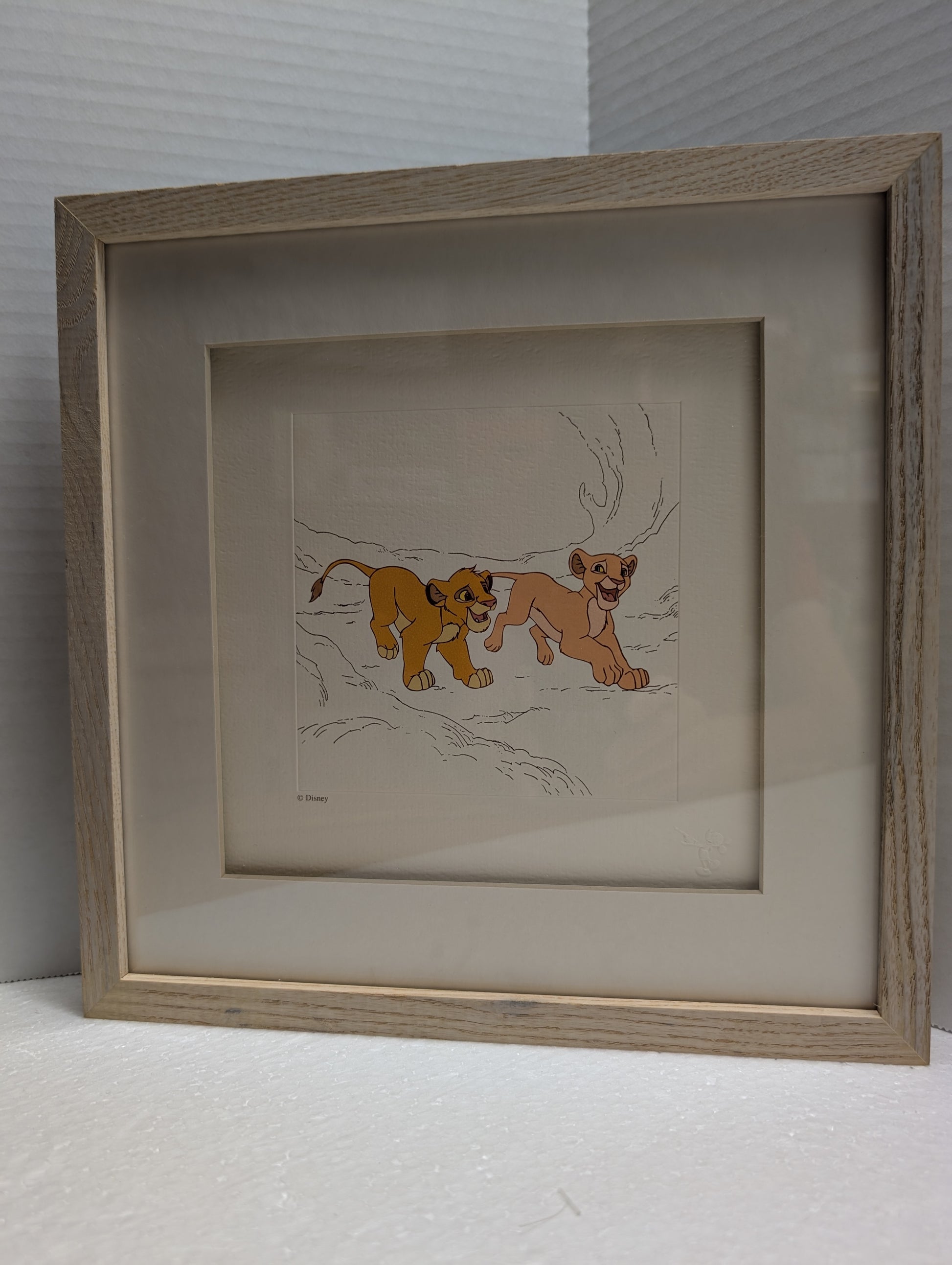 Disney Treasures Serigraph Simba & Nala 41738 12 x 12 image 0