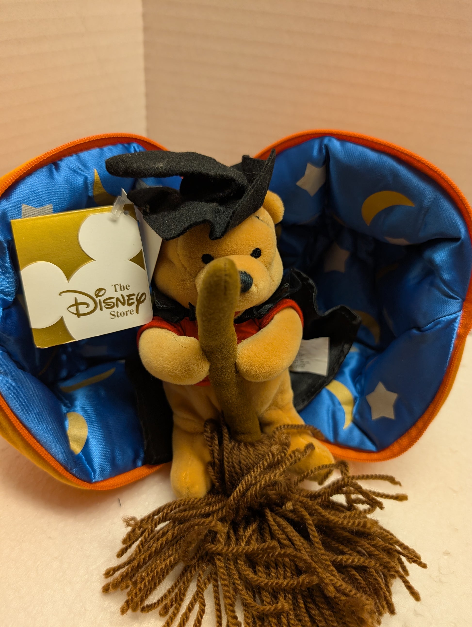 Disney Bean Bag Pumpkin with Witch Pooh Bean Bag  inside image 0