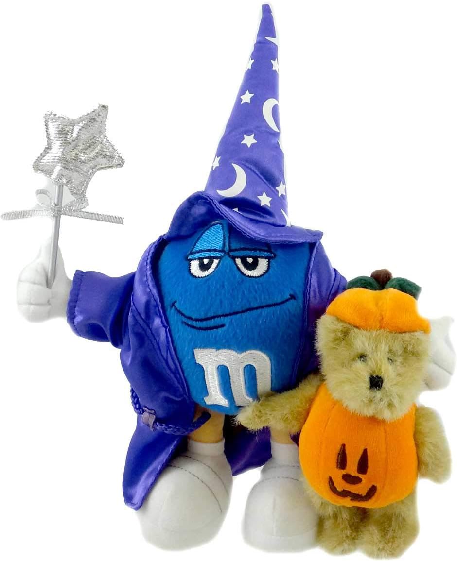 Boyds Bear Plush Gourdy with Blue Halloween M&M  919098 image 0